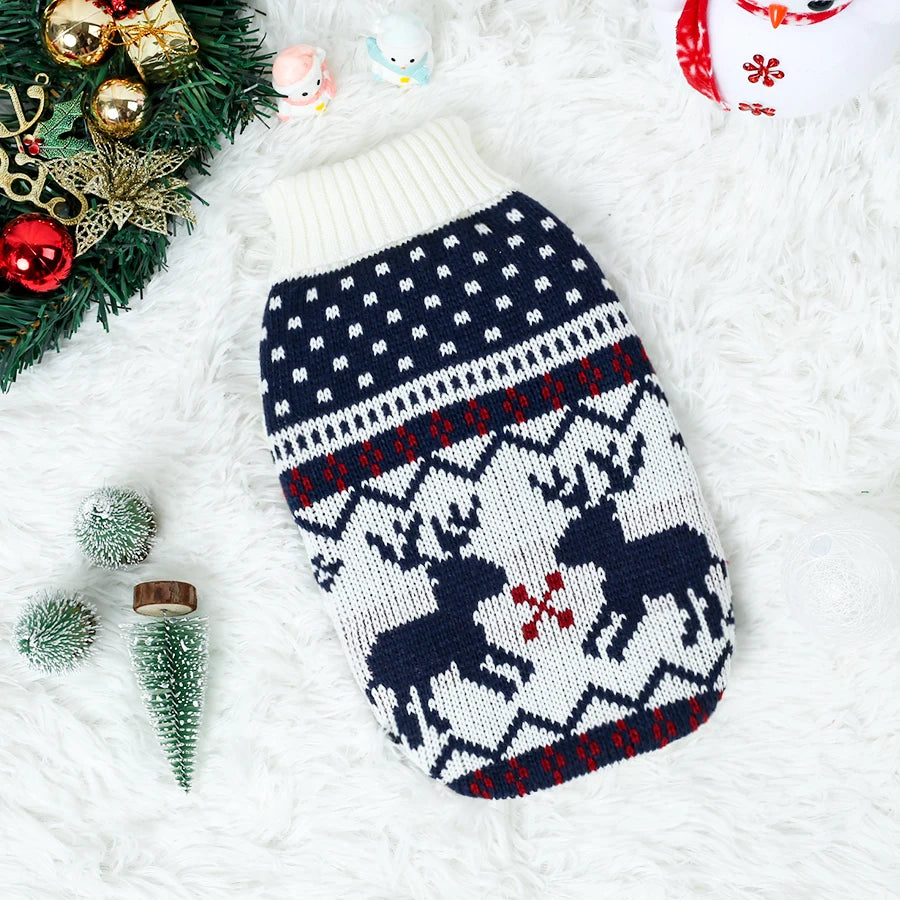 Knitted Christmas Sweater for Small and Medium Dogs and Cats