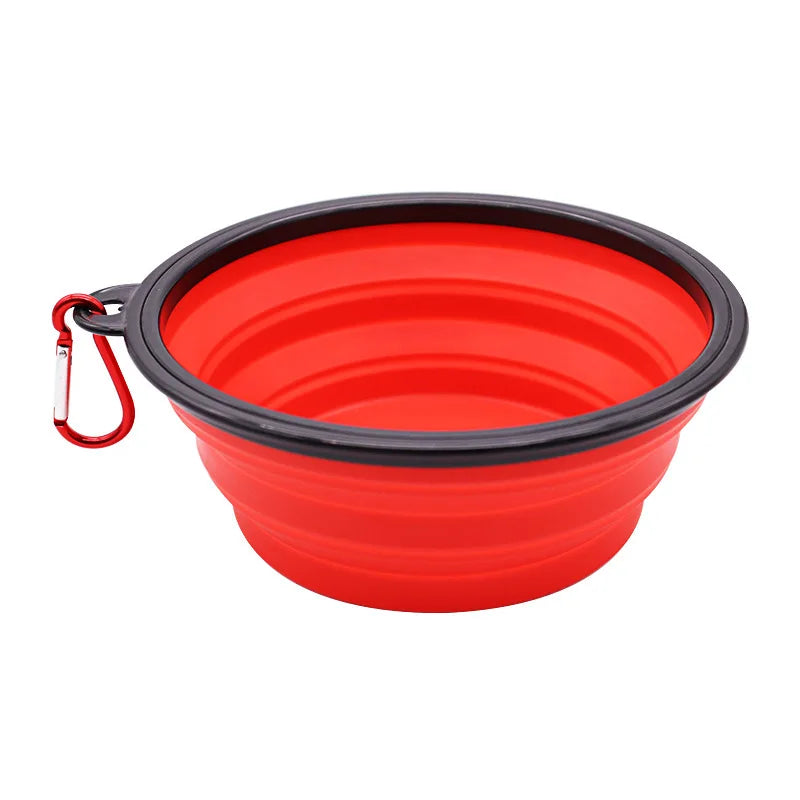 Portable Pet Food & Water Dispenser Bottle with Carabiner