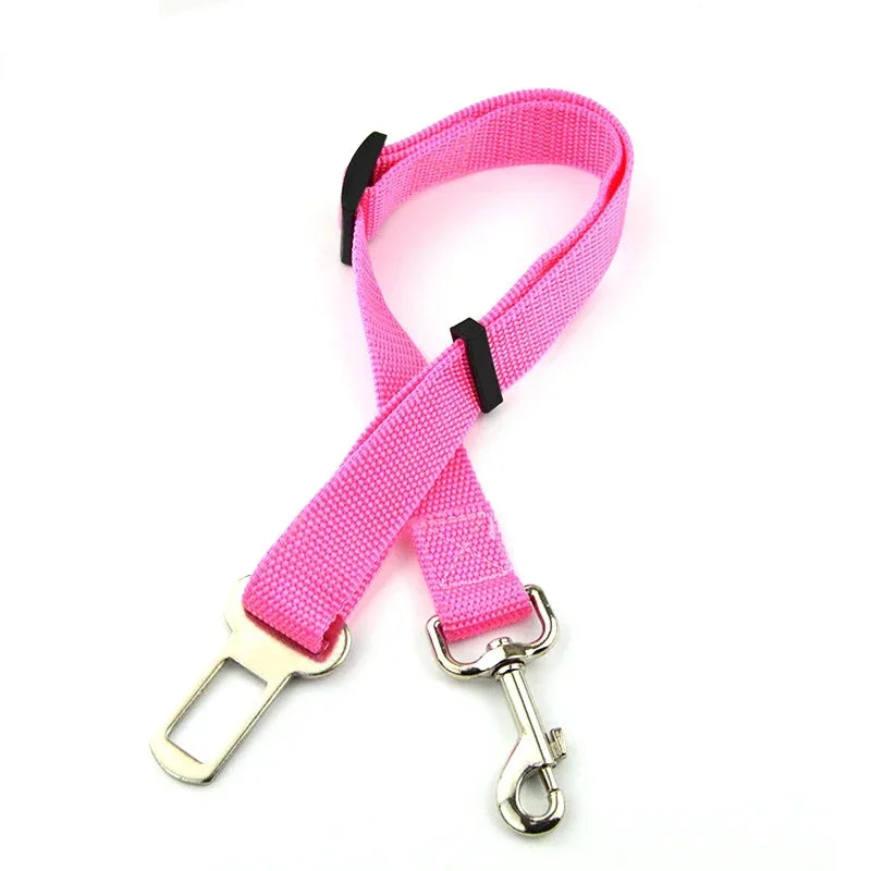 Adjustable Pet Car Seat Belt – Dog & Cat Safety Harness Lead Clip