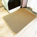 Heavy Duty Waterproof Cat Litter Mat, Double Layer Non-Slip