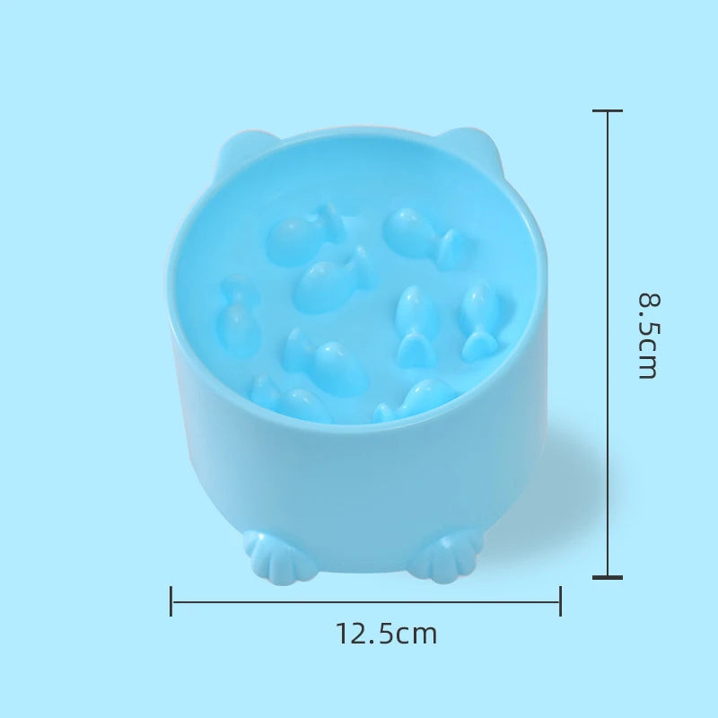 Raised Anti-Choking Cat Food Bowl with Neck-Friendly Tall Base