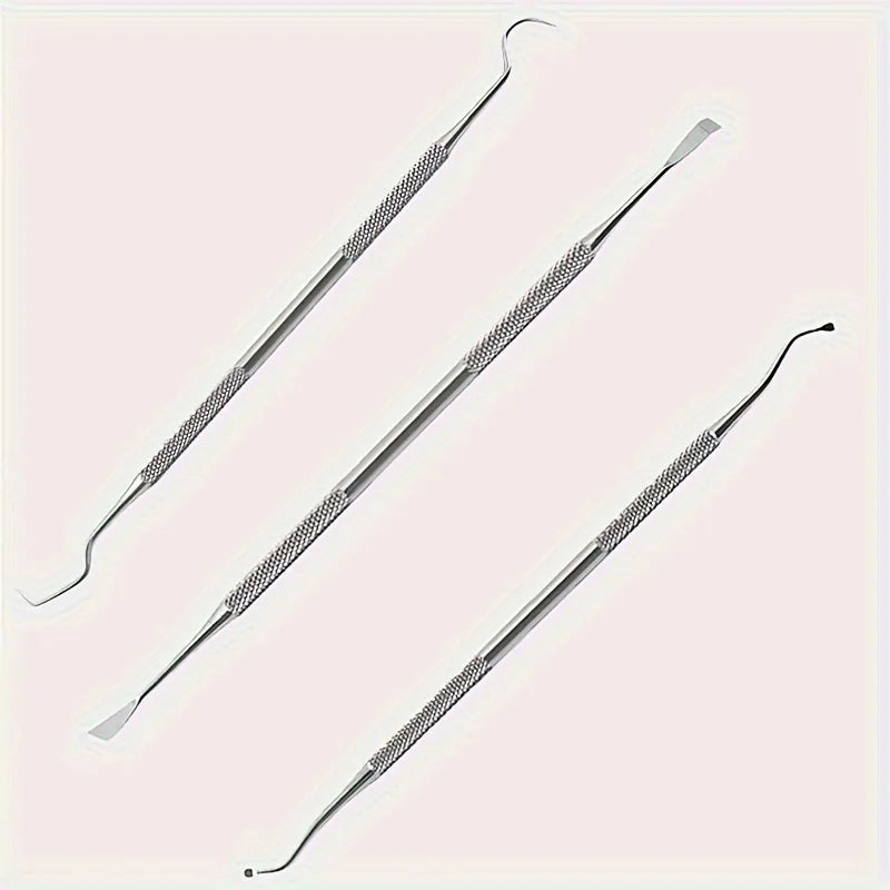 3-Piece Stainless Steel Pet Dental Scaler Kit for Tartar Removal