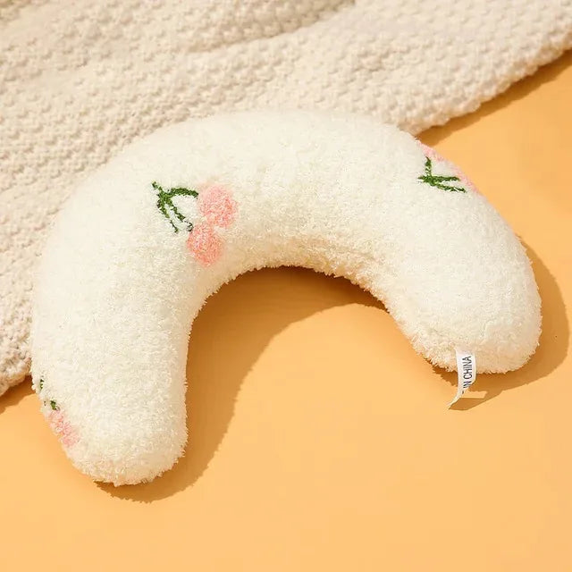 Calming Half-Donut Cuddler Pillow for Cats, Ultra Soft Plush