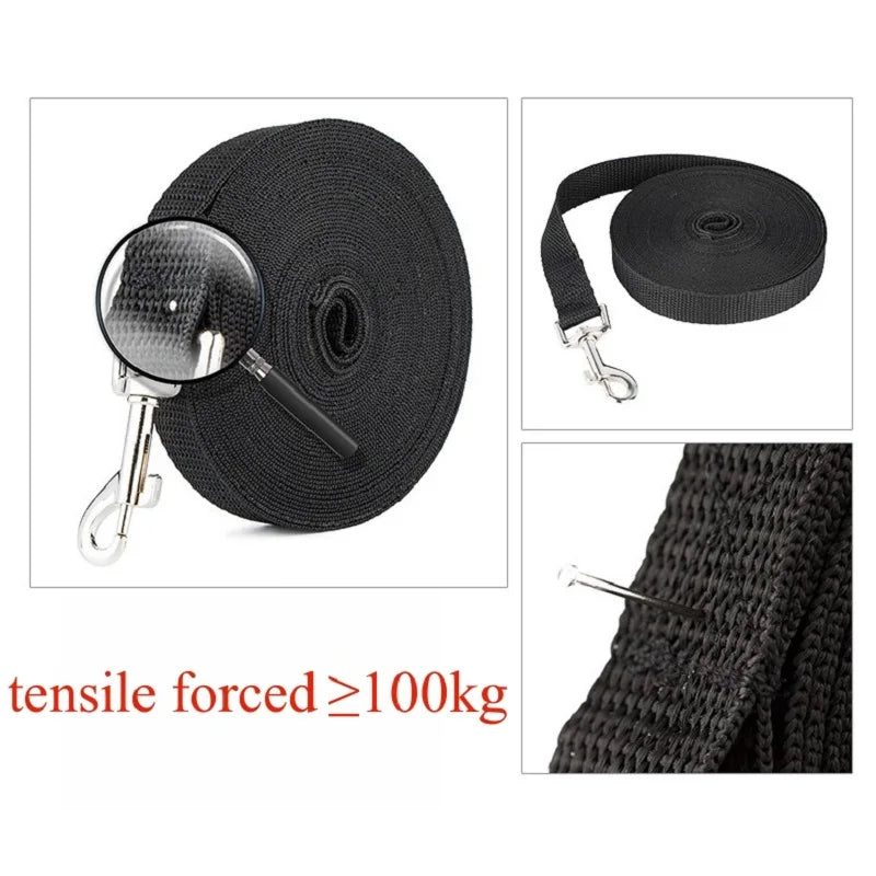 Extra Long Dog Training Leash, Durable Nylon Rope 1.2M to 30M