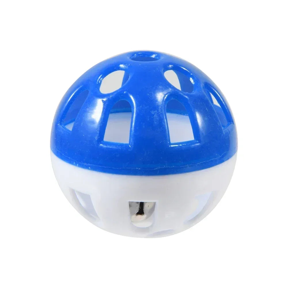 10-Pack Colorful Hollow Bell Ball Toys for Parakeets and Parrots