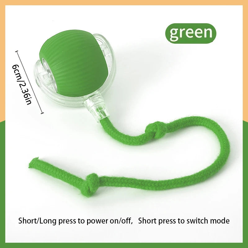 Automatic Moving Bouncing Ball Toy for Dogs, USB Rechargeable Play