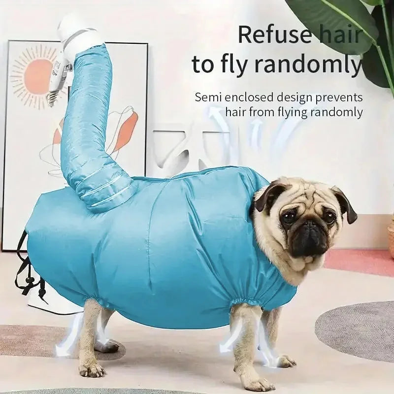 Portable Pet Drying Bag for Dogs and Cats, Foldable Hair Dryer Box
