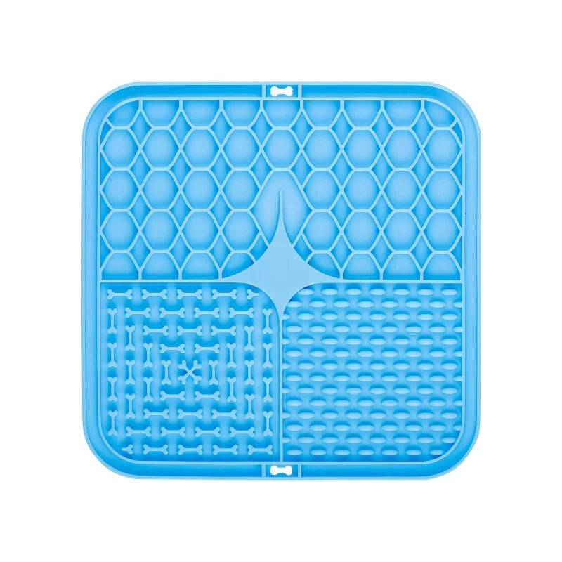 Pet Lick Mat Slow Feeding Plate with Suction, Training Aid