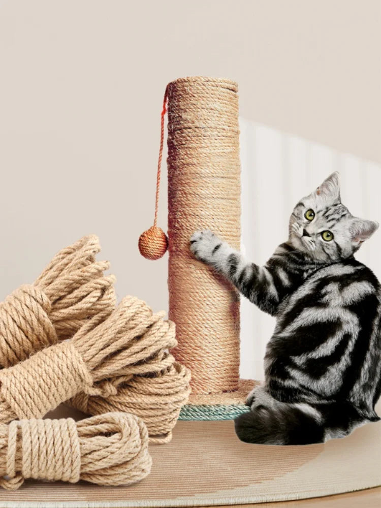 Natural Sisal Rope Cat Scratcher DIY Furniture Protector