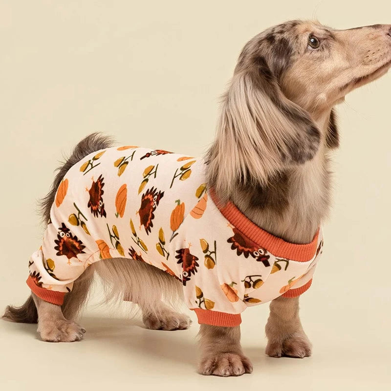 Turkey Dog Pajamas - Thanksgiving
