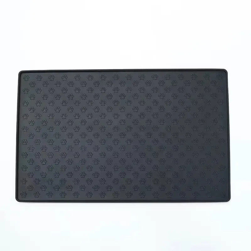 Waterproof Silicone Pet Food Mat, Non-Slip Bowl Placemat for Dogs