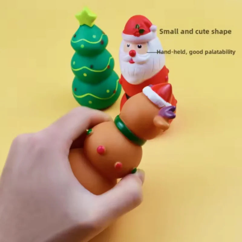 Christmas Durable Squeaky Dog Chew Toy for Teething Teeth