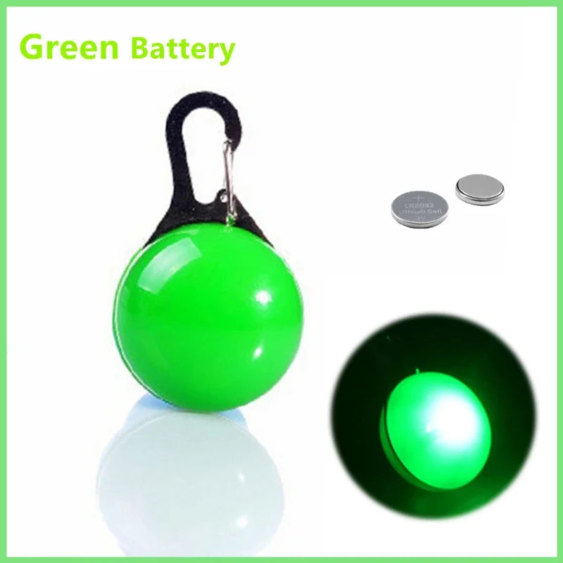 LED Glowing Pet Collar Pendant, Night Safety Light for Dogs & Cats