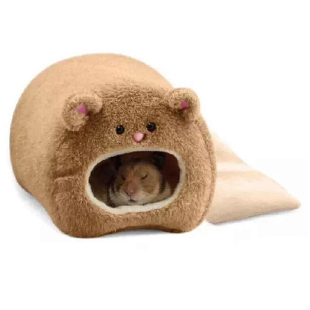 Cozy Cotton Hamster Nest, Winter Warm Small Pet Sleeping Bed