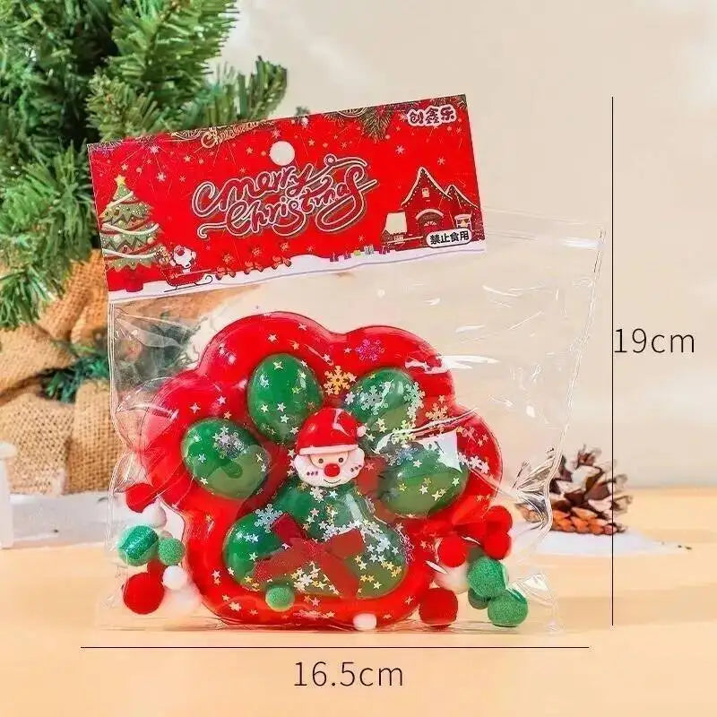 Christmas Cat Paw Squishy Fidget Toy, Stress Relief Gift