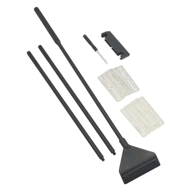 Stainless Steel Aquarium Algae Scraper with Long Handle for Glass Tanks