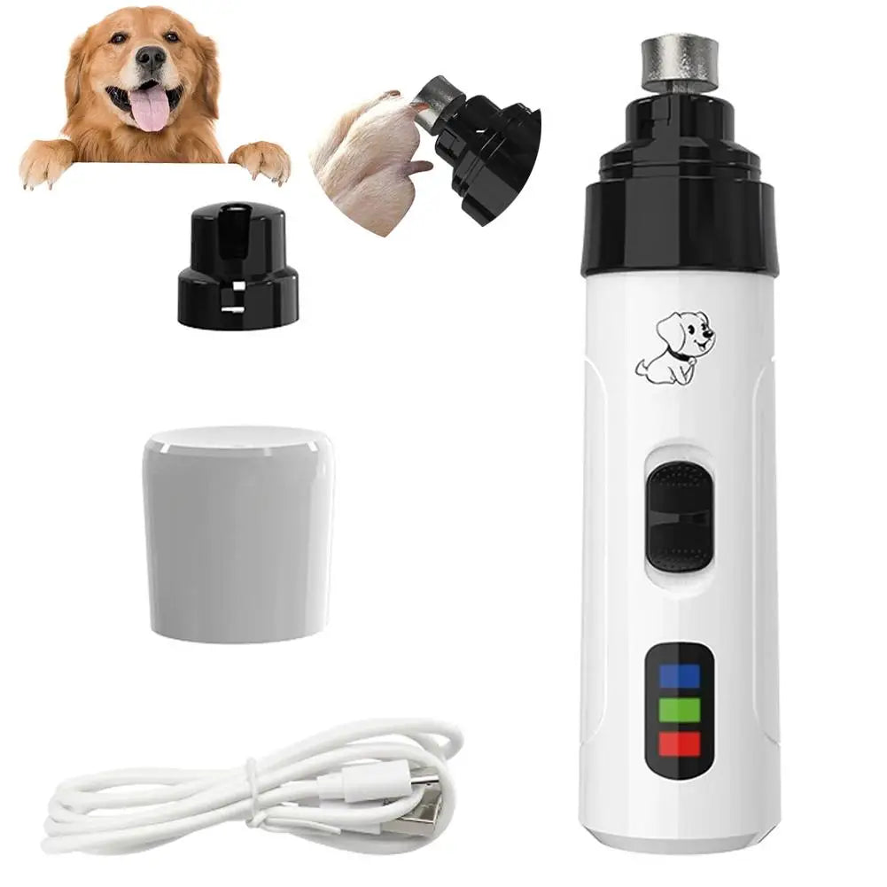 Painless Electric Dog Nail Grinder, USB Rechargeable Trimmer