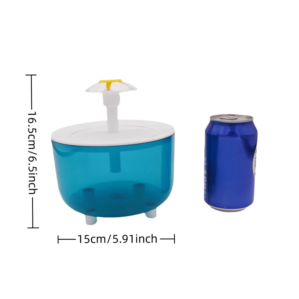 1.2L Silent USB Pet Water Fountain for Cats and Small Dogs