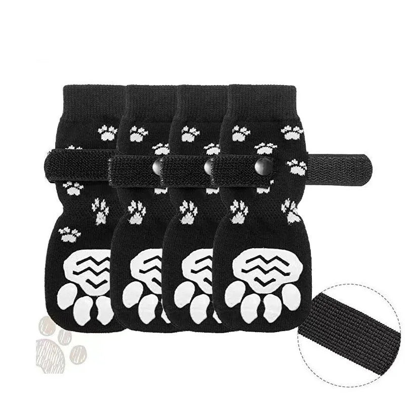 4-Piece Waterproof Anti-Slip Dog Socks for Dogs & Cats