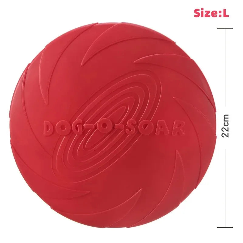 Silicone Dog Frisbee, Bite-Resistant Flying Disc, Assorted Colors