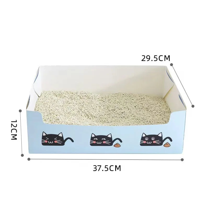 Disposable Foldable Cat Litter Box, Waterproof Portable Travel Tray