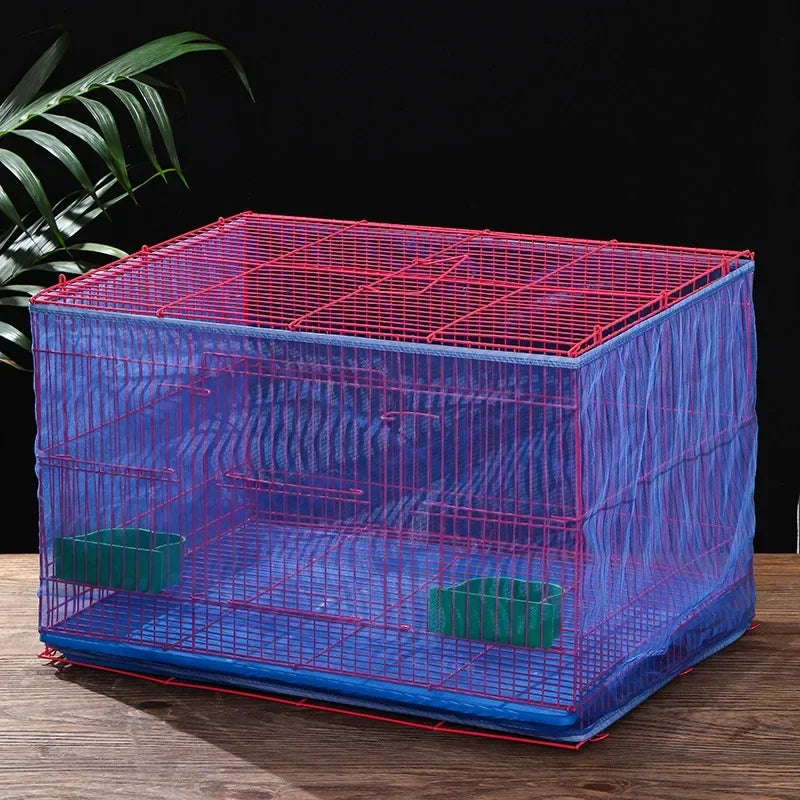Stretchy Mesh Bird Cage Seed Catcher Skirt, Easy-Clean Cage Guard