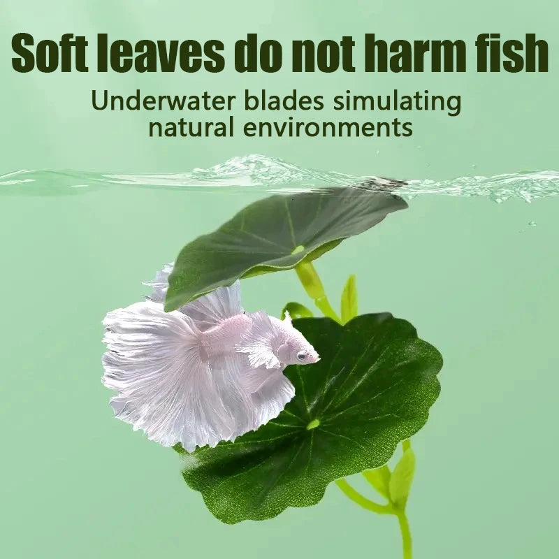 Betta Fish Leaf Hammock with Suction Cup, Resting Bed Aquarium Decor