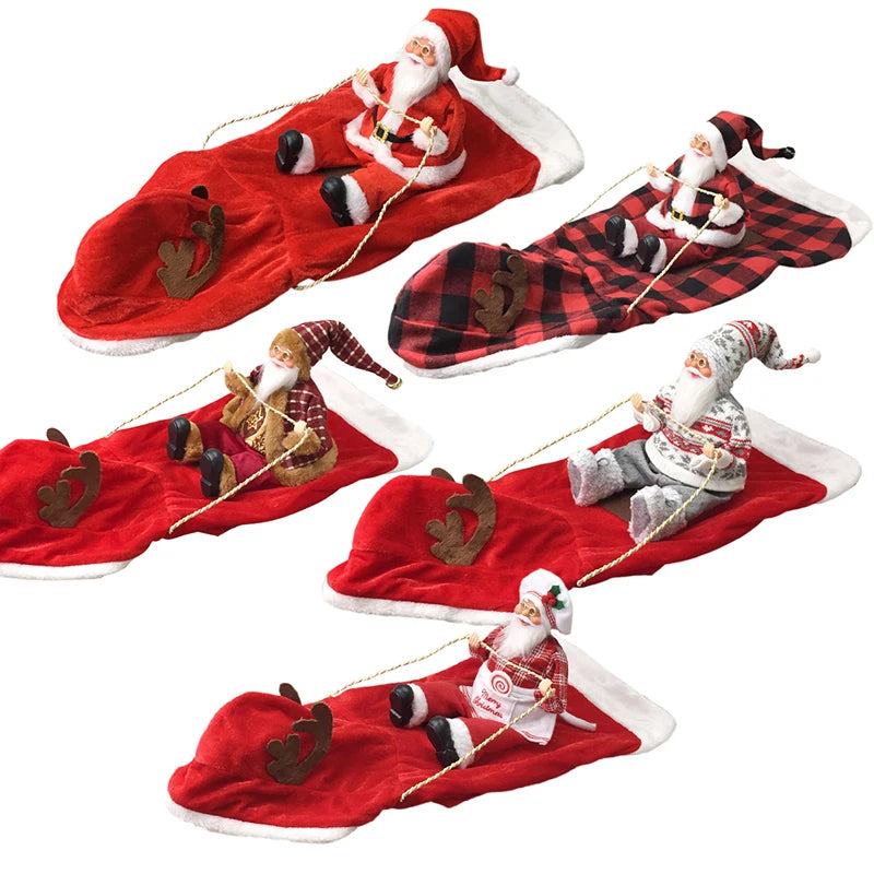 Santa Riding Dog Costume, Christmas Outfit for Dogs & Cats