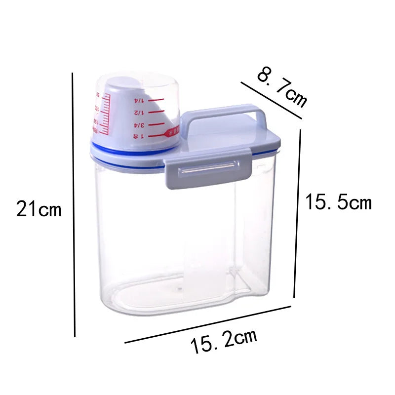 Airtight Pet Food Storage Container with Scoop Lid, 1.5L/2L