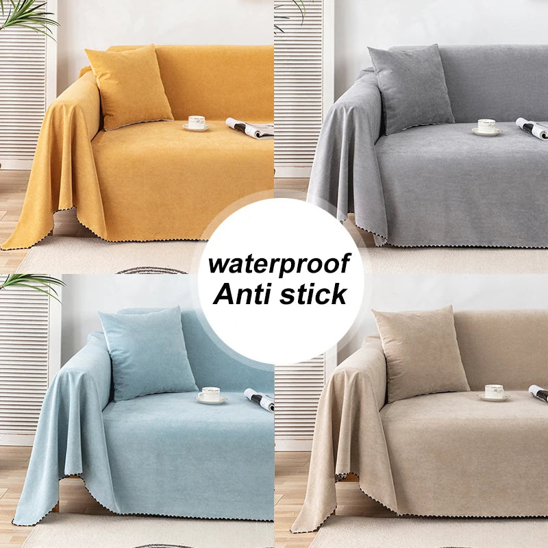Waterproof Pet-Proof Sofa Blanket, Scratch-Resistant Furniture Cover