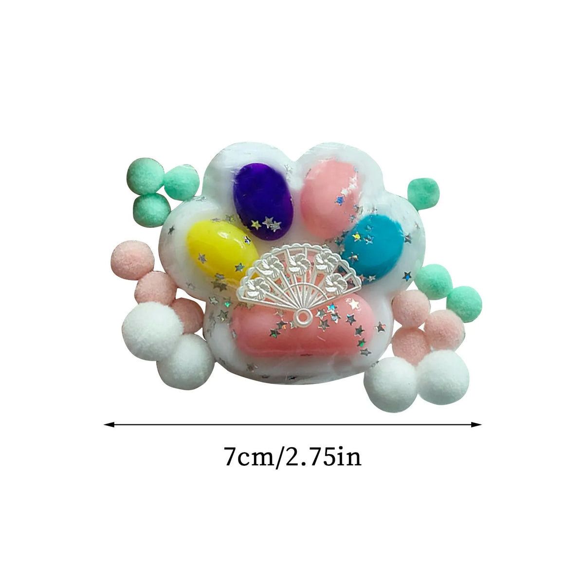 Christmas Cat Paw Squishy Toy, Stress Relief Holiday Gift