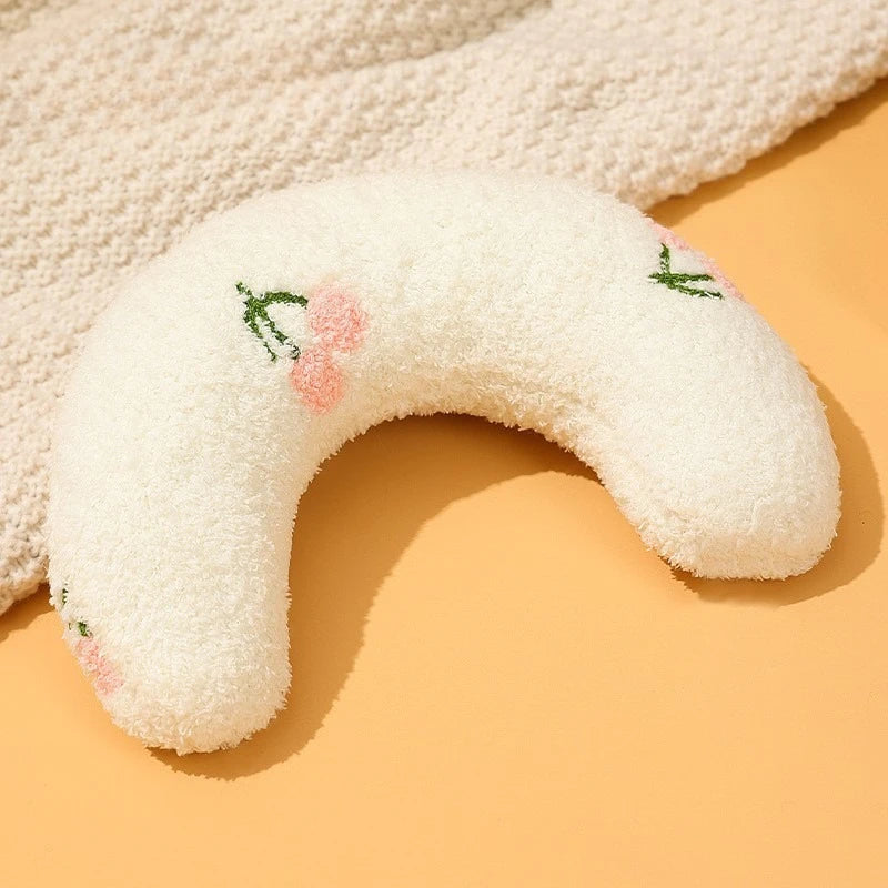 U-Shaped Plush Neck Pillow for Cats & Dogs, Washable Cover