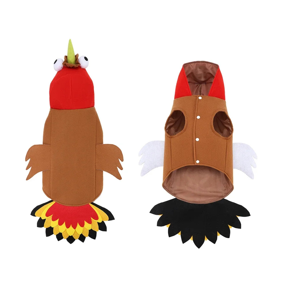 Thanksgiving Turkey Dog Costume for Small, Medium & Large Dogs