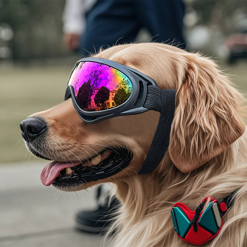 Anti-UV Dog Sunglasses Goggles, Adjustable Pet Eye Protection