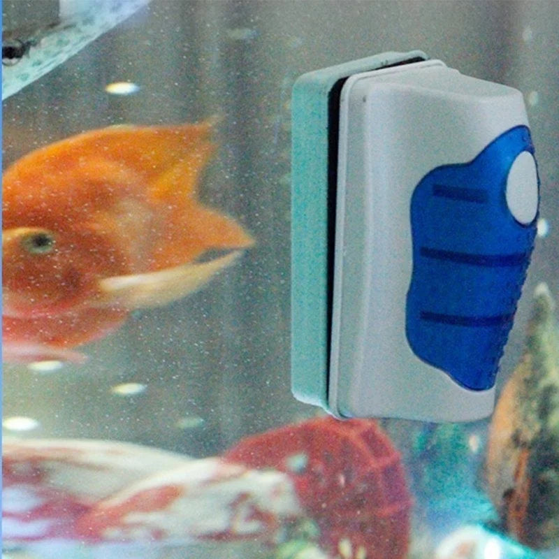 Floating Magnetic Aquarium Glass Cleaner, Algae Scraper Brush for Fish Tanks