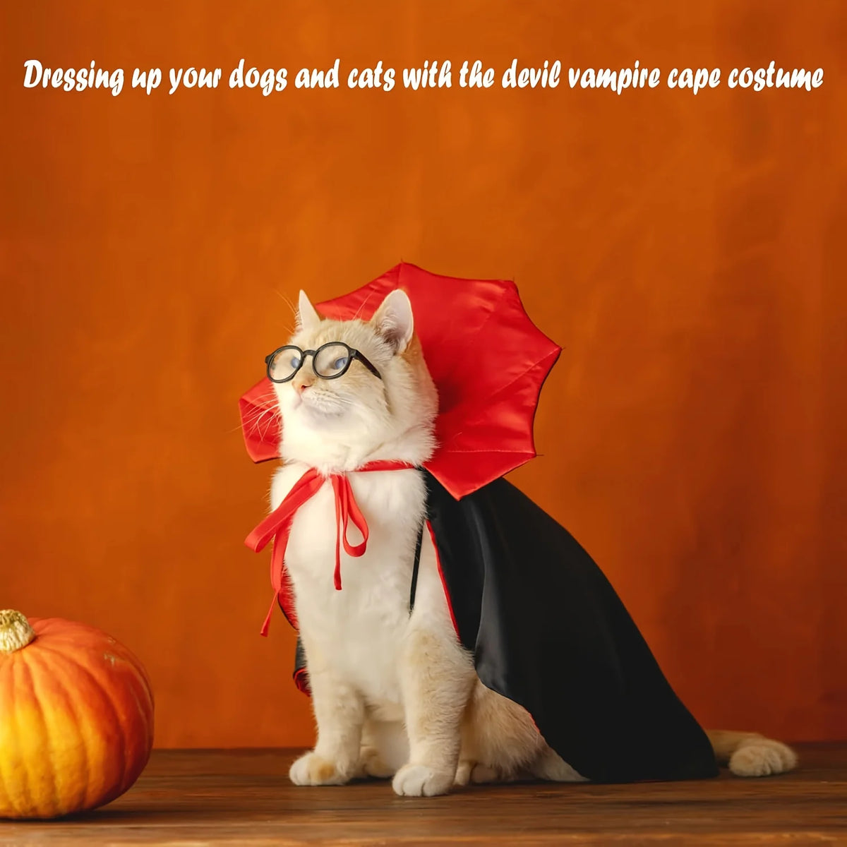 Halloween Vampire Devil Cape Costume for Dogs & Cats Cosplay Outfit