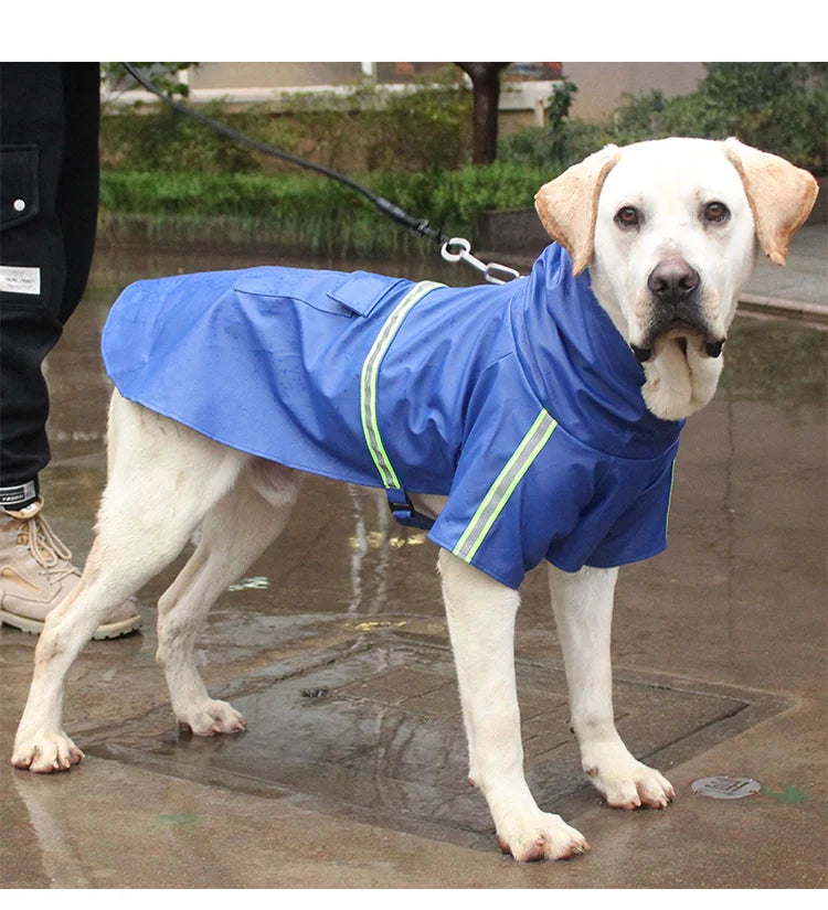 Corgi Cloak Style Hooded Dog Raincoat, Reflective Waterproof Poncho