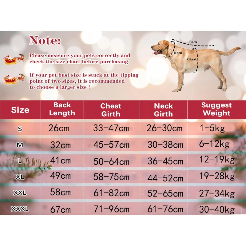 Santa Riding Dog Costume, Christmas Outfit for Dogs & Cats