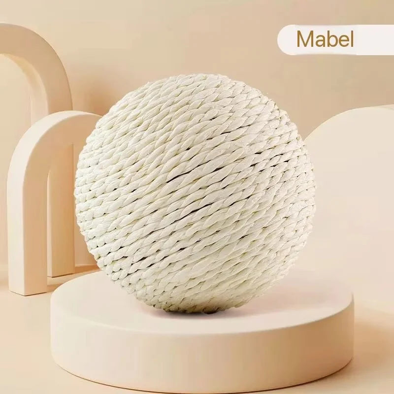 Large Sisal Cat Ball Toy Interactive Scratcher for Kittens & Cats