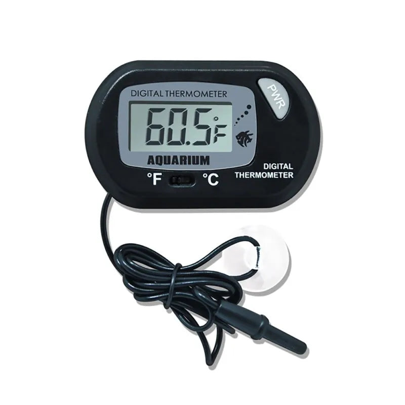 Digital Aquarium Thermometer with Probe & Suction Cup for Fish Tanks
