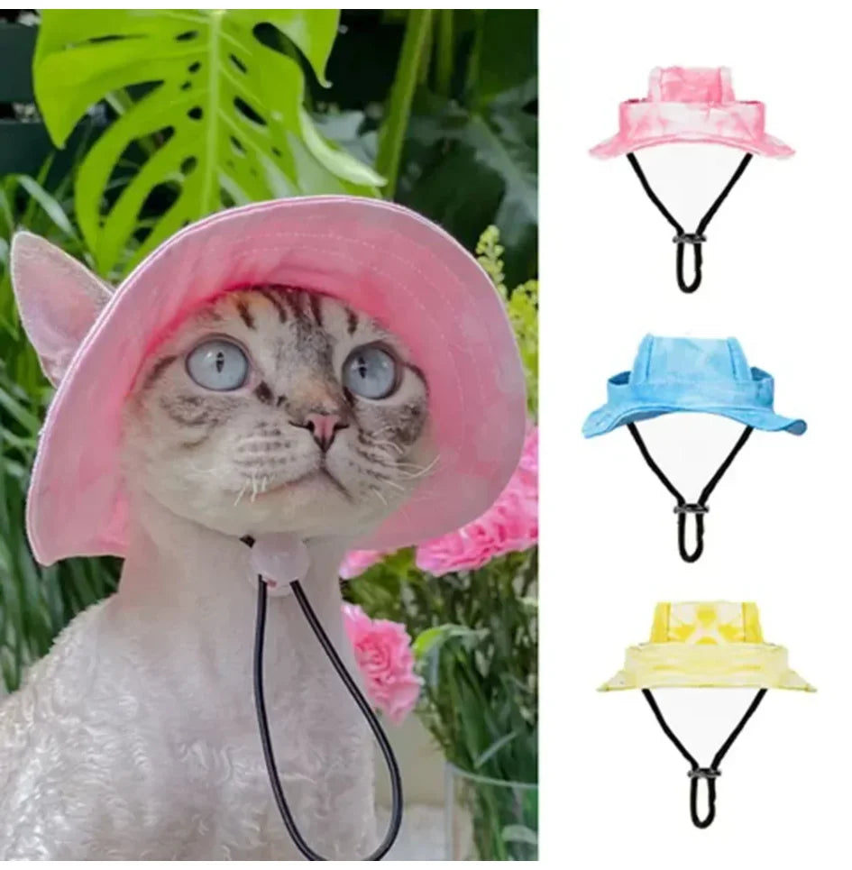 Cowboy Hat for Dogs and Cats with Ear Holes, Party Cap