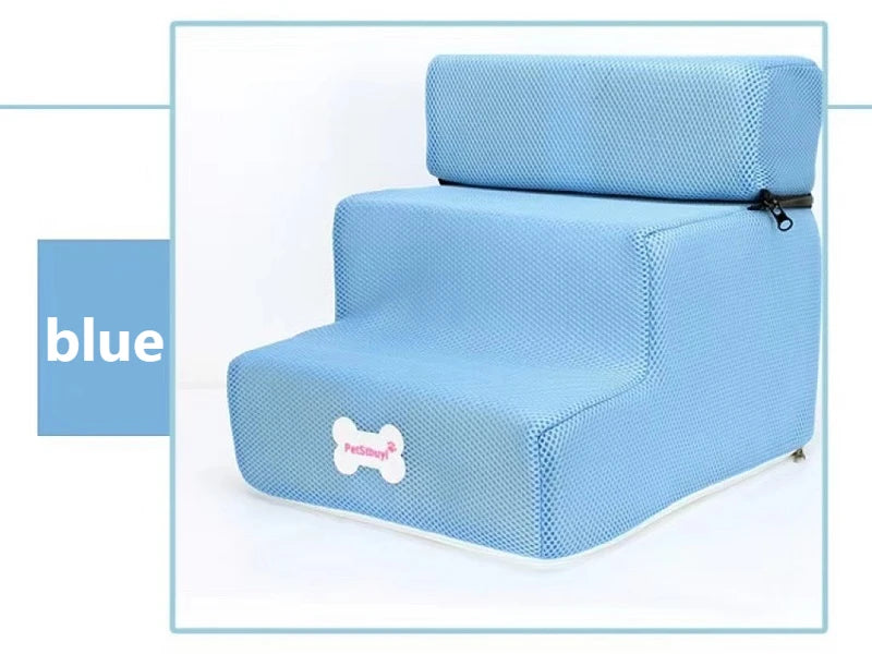 3-Step Anti-Slip Pet Stairs for Small Dogs and Cats to Bed