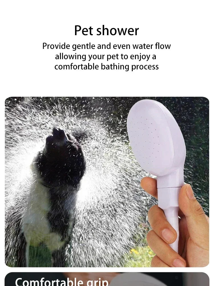 Pet Shower Sprayer Head for Dog and Cat Bathing, Garden Hose Fit