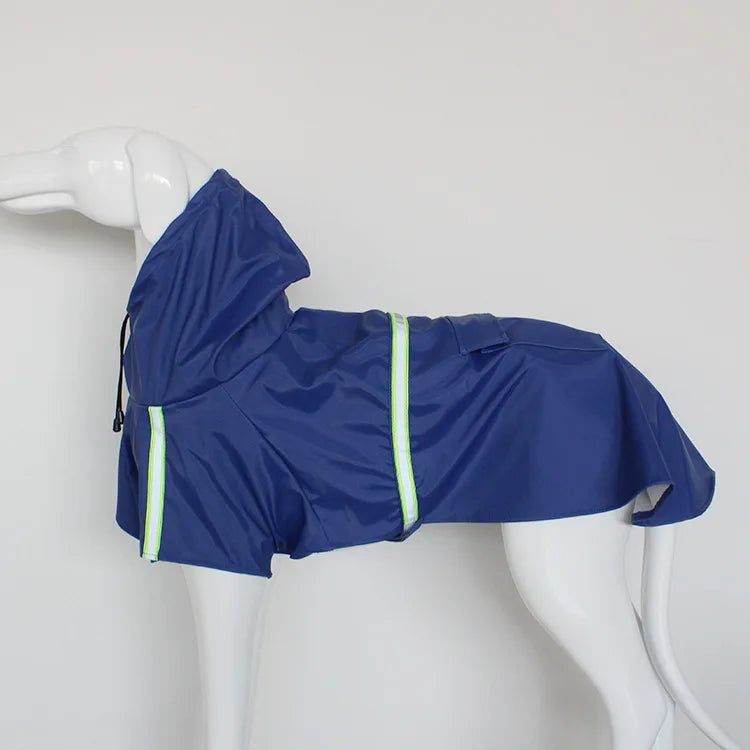 Corgi Cloak Style Hooded Dog Raincoat, Reflective Waterproof Poncho