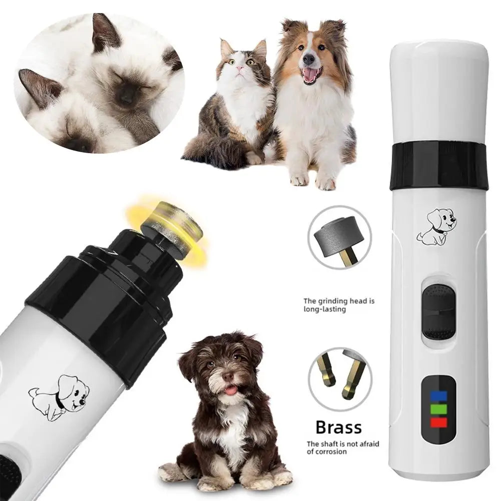 Painless Electric Dog Nail Grinder, USB Rechargeable Trimmer