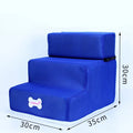 3-Step Anti-Slip Pet Stairs for Small Dogs and Cats to Bed