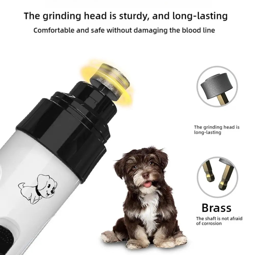 Painless Electric Dog Nail Grinder, USB Rechargeable Trimmer