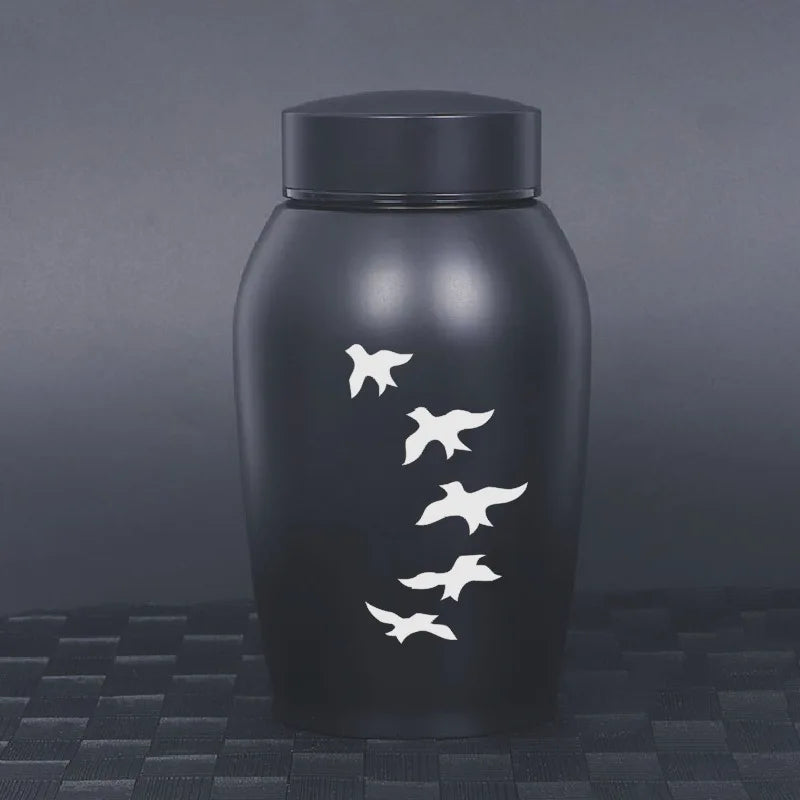 Stainless Steel Pet Cremation Urn Keepsake for Dogs, Cats and Birds