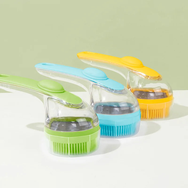 Massaging Pet Bath Brush for Small Dogs and Cats