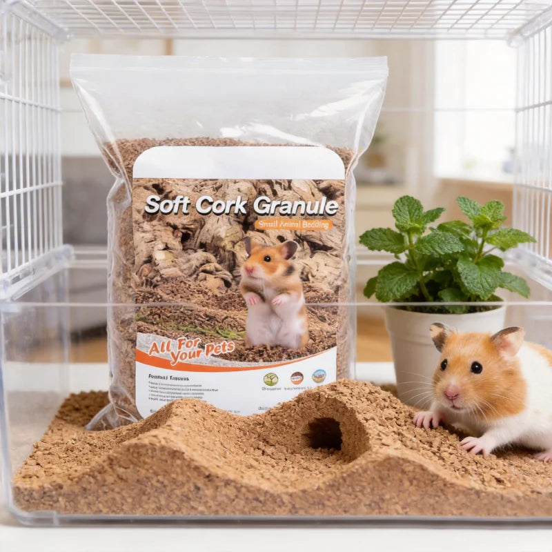 Dust-Free Walnut Sand Bedding Litter for Hamsters and Small Pets